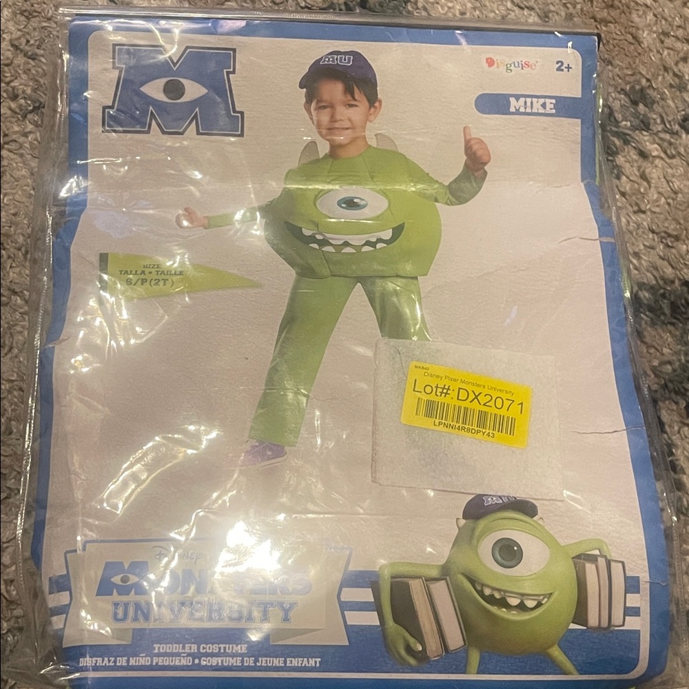 Disguise Monsters University Mike Costume for Toddlers Size 2T
